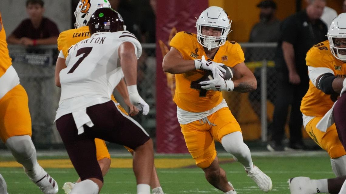 Skattebo runs for 262 yards, Arizona State hangs on for 30-23 win over Mississippi State