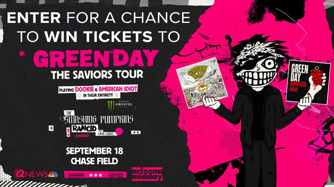 Win tickets to see Green Day