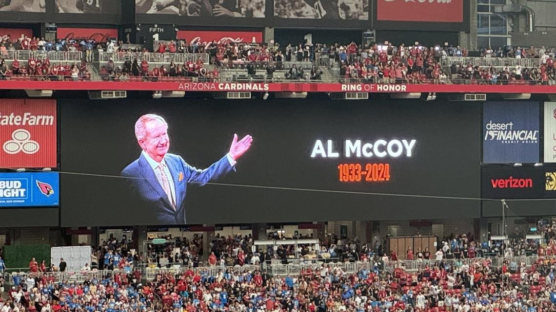 Arizona Cardinals honor Al McCoy with moment of silence