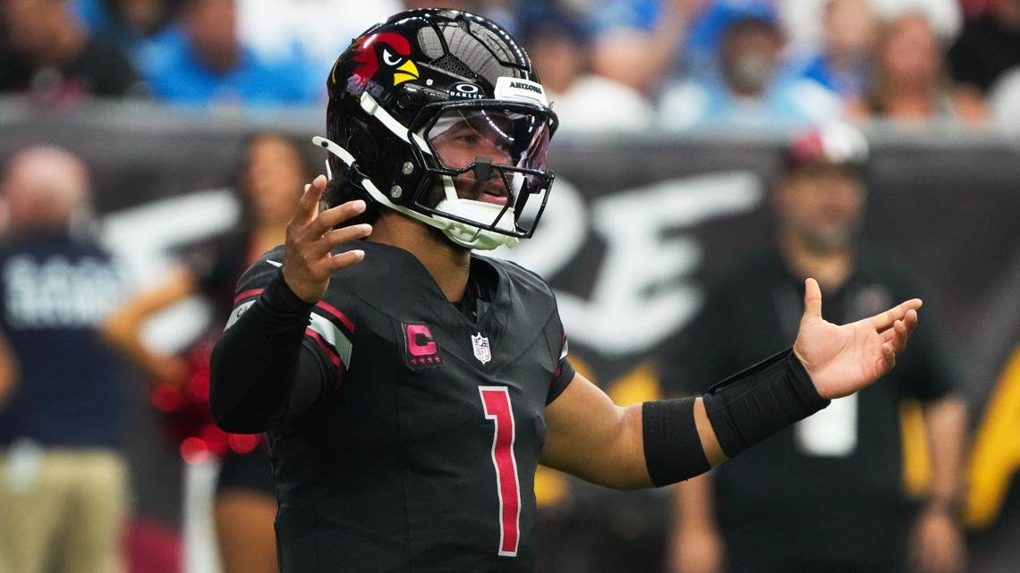 Jared Goff throws 2 TD passes and Lions' defense slows Kyler Murray in 20-13 win over Cardinals