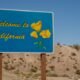 California welcome sign