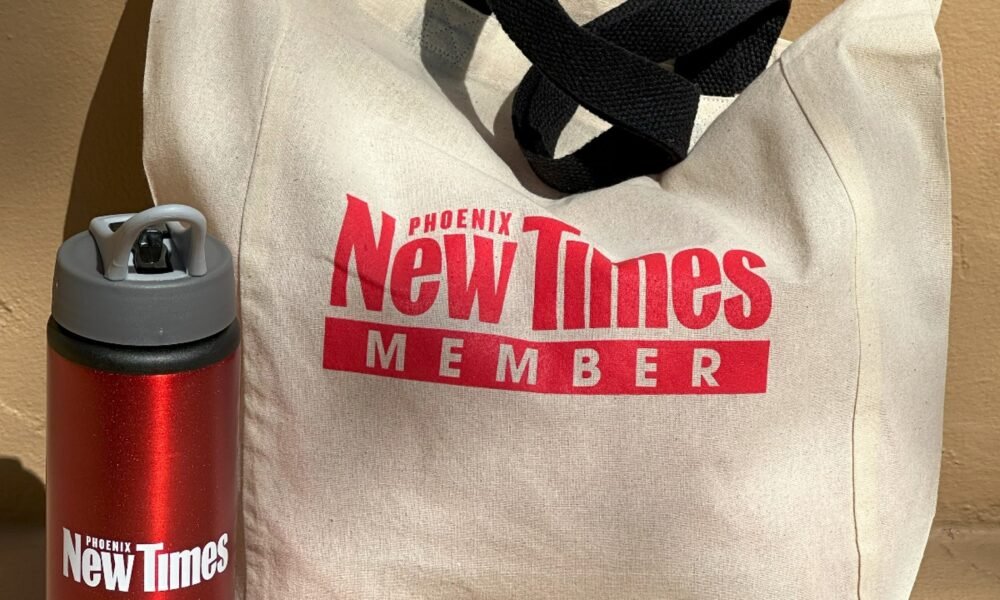 Get this tote bag and water bottle when you support Phoenix New Times