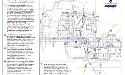 Closures set along I-10, SR 51 this weekend, Sept. 20-23