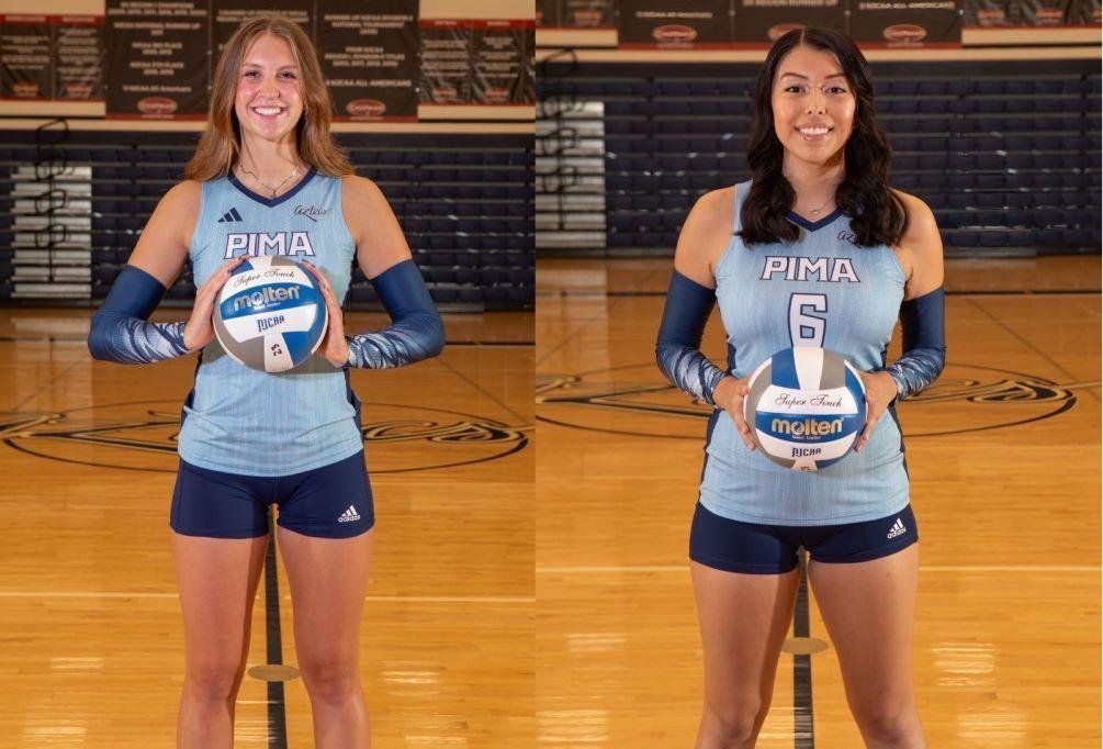 PCC volleyballers Haylee Gilleland & Jasmin Joseph sweep Player of the Week awards