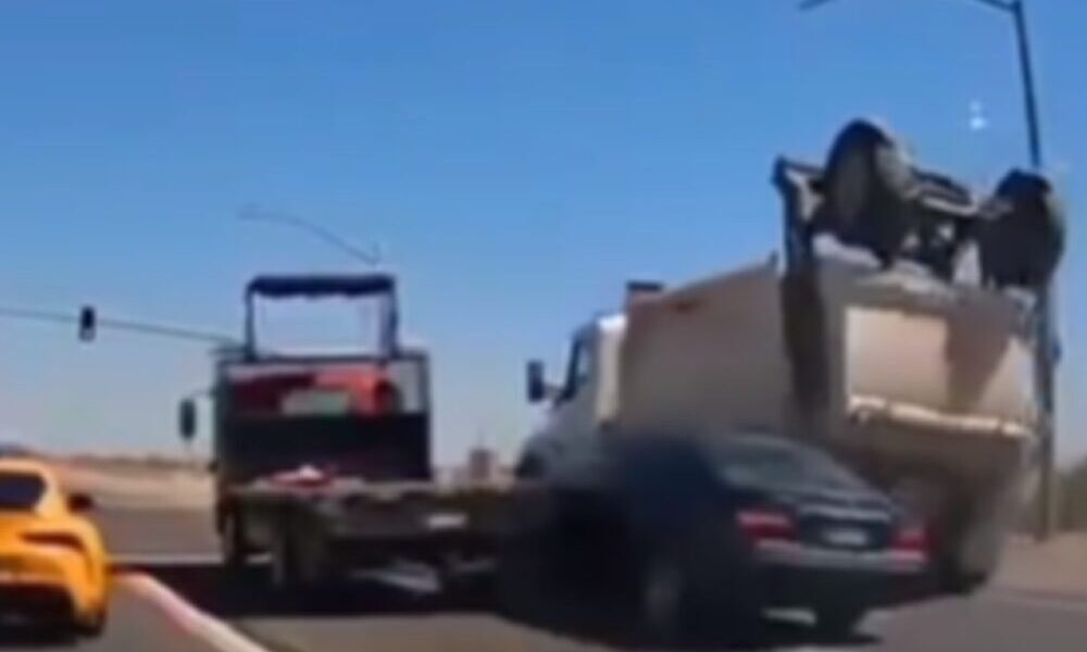 WATCH: Viral video shows dump truck crush 347 commuter