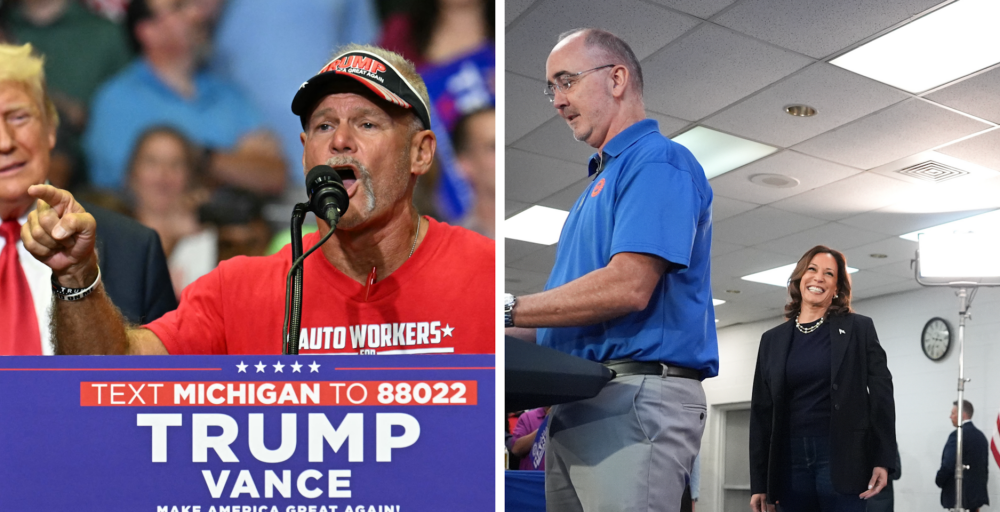 Trump and Harris, with starkly different records on labor issues, are both courting union voters