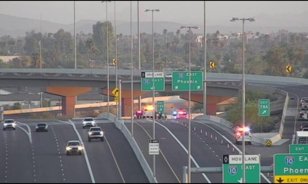 1 dead in crash at  Loop 202 and I-10 interchange in Phoenix