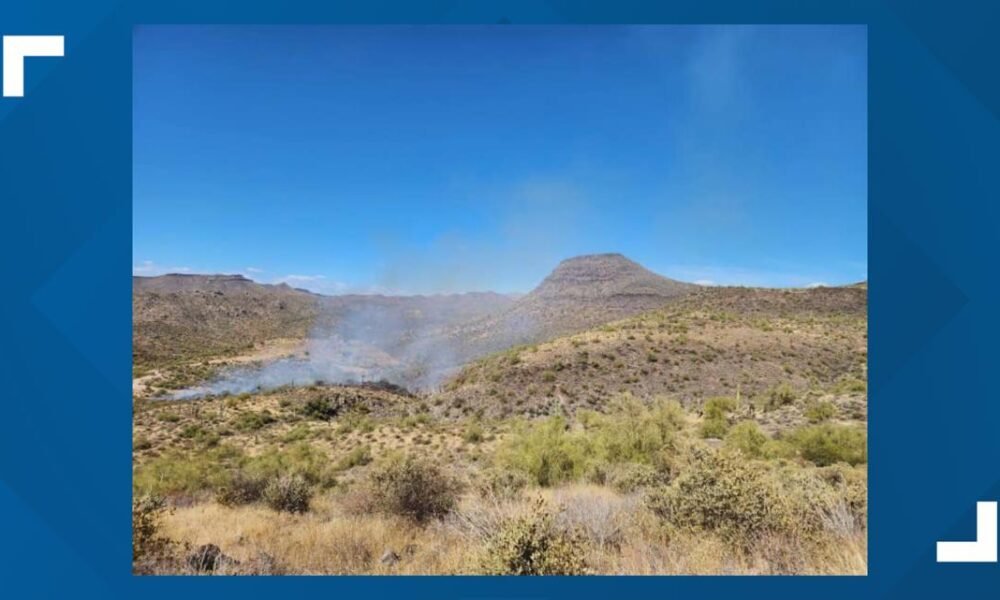 Crews are battling the Skittle Fire, which has burned 20 acres in the Tonto National Forest