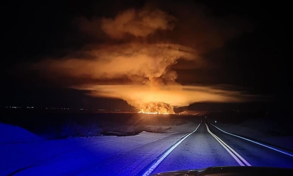 Topock marsh catches fire early Monday morning, road closed as fire crews work