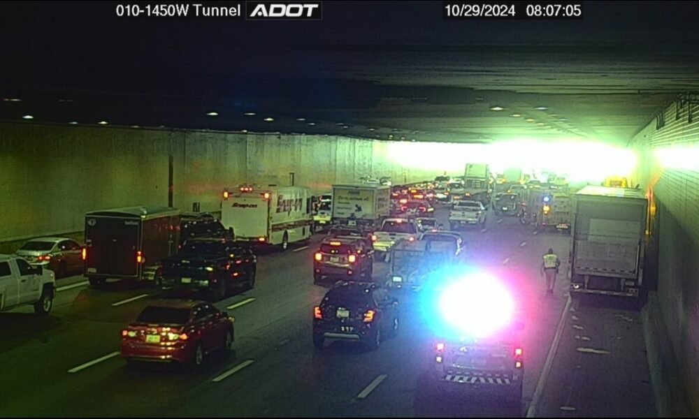 DPS: 7 cars involved in crash in I-10 tunnel, injuries unknown