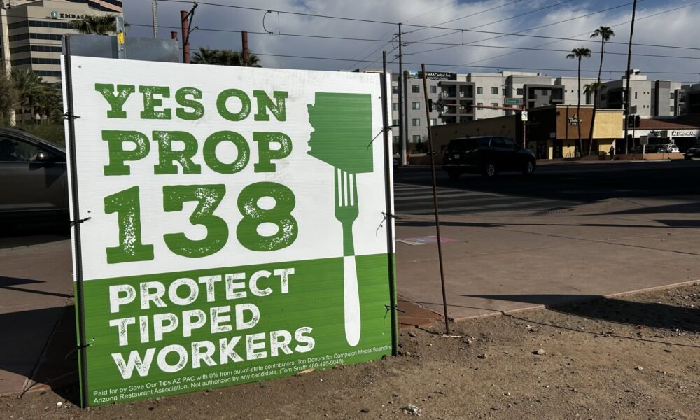 AZ restaurants want voters to put a pay cut for servers and bartenders in the constitution