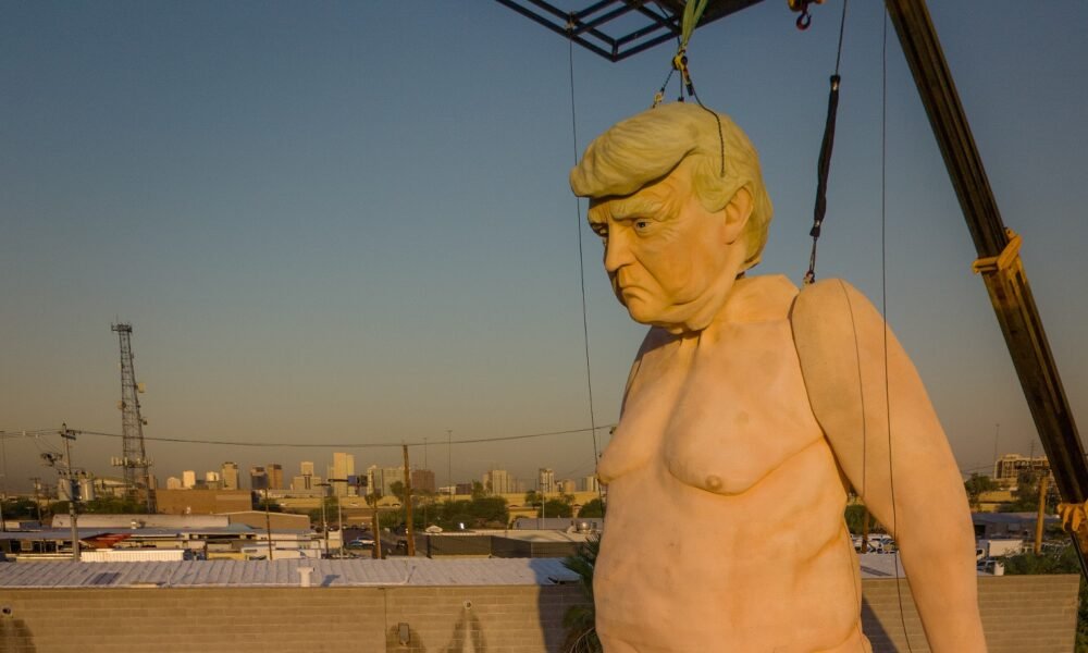 Phoenix appearance of naked Trump statue upsets Arizona state senator