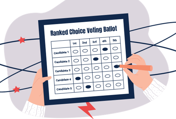 ranked-choice voting ballot