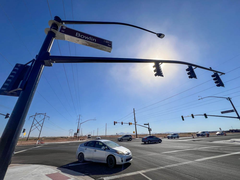 New stoplight switched on today at Bowlin, W&P