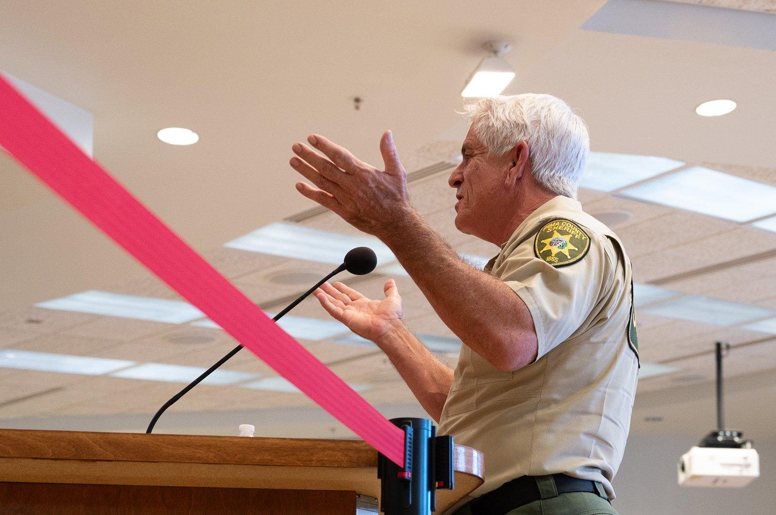 Seeing red lines? Sheriff Nanos gags opponent Lappin as he lets insinuations fly