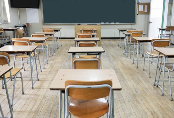 empty classroom