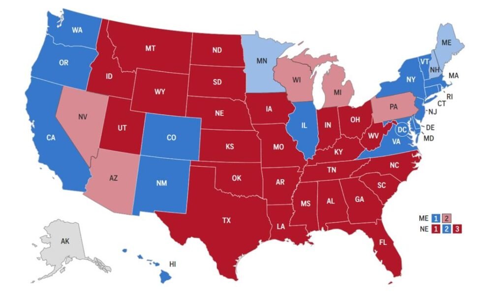 2024 presidential election | live map