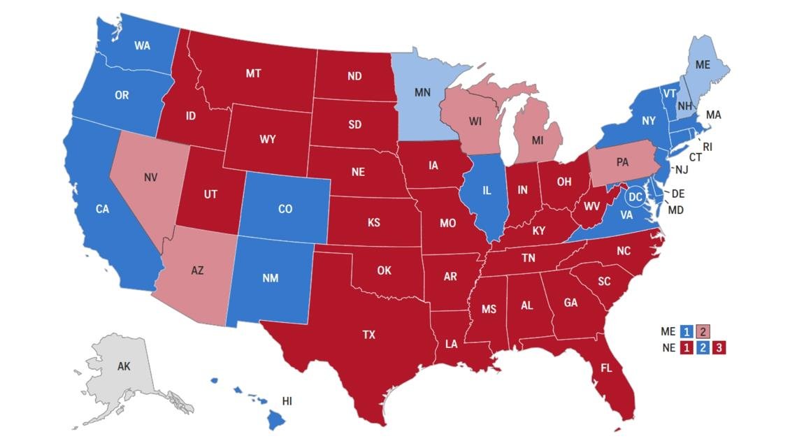 2024 presidential election | live map