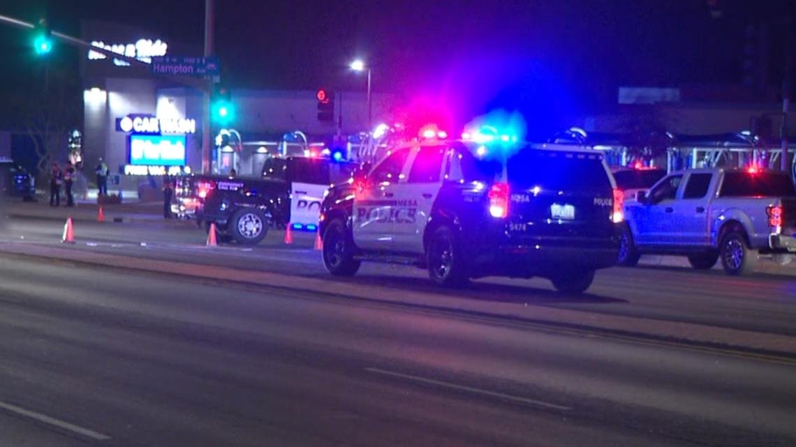 Pedestrian killed after being hit by car in Mesa, police say