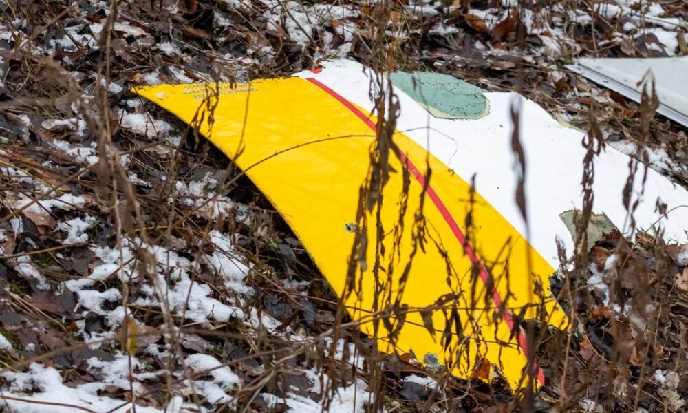 One person is dead after DHL cargo plane crashes into house in Lithuania