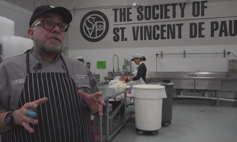 'Every day we have to be thankful for what we have': Volunteers unite to serve up thousands of meals a day with St. Vincent de Paul