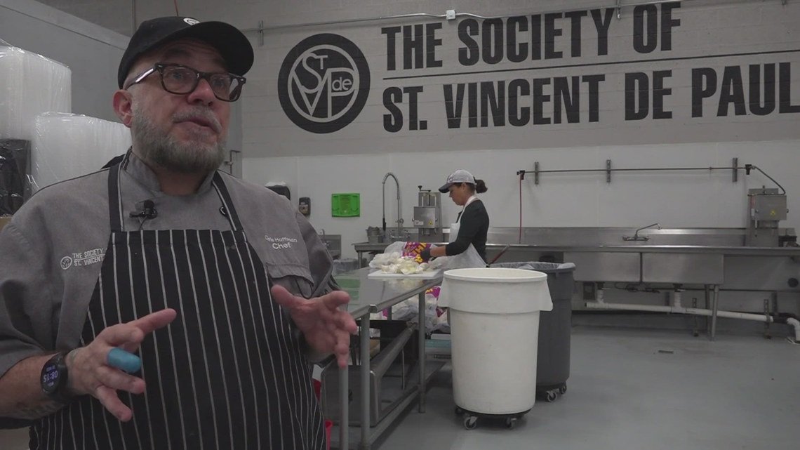 'Every day we have to be thankful for what we have': Volunteers unite to serve up thousands of meals a day with St. Vincent de Paul