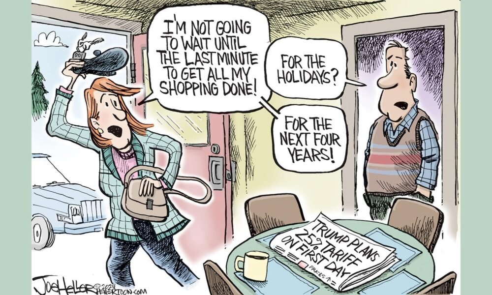 Hellertoon: Get our tariff-free shopping done soon