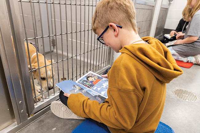 Kids can read to shelter pups