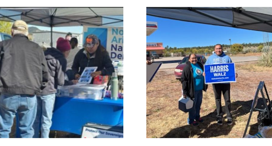 Photos Show Northern Arizona Democrats Helping Members Of Navajo Community Fill Out Their Ballots