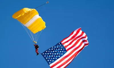 Photos: Mesa Veterans Day celebration features two senior skydivers