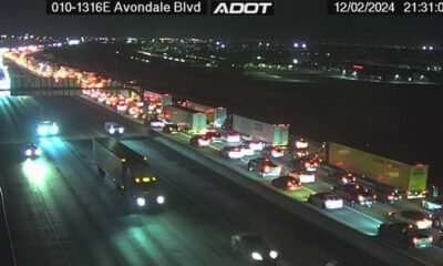 Crash causes traffic backup on I-10 in Avondale, 4 injured