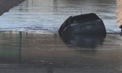 Witnesses near where a car crashed into canal jumped into cold water to save woman, 4 children