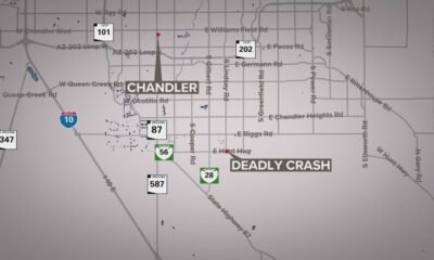 1 lane of Hunt Highway reopens between Lindsay Road and Val Vista Drive after deadly crash