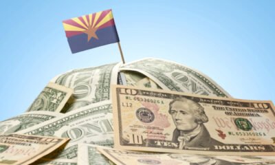 arizona flag with money