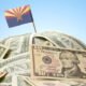 arizona flag with money