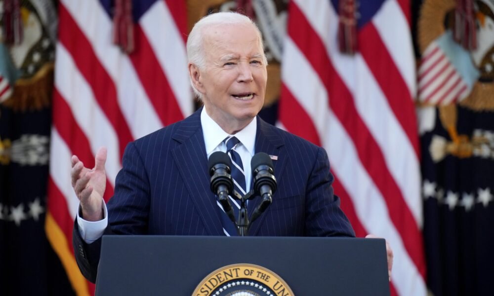 President Joe Biden delivers remarks at the White House Rose Garden Nov. 7. Biden on Monday commuted the sentences of 37 federal death row inmates. (Photo by Andrew Harnik/Getty Images)