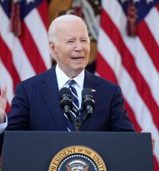 President Joe Biden delivers remarks at the White House Rose Garden Nov. 7. Biden on Monday commuted the sentences of 37 federal death row inmates. (Photo by Andrew Harnik/Getty Images)