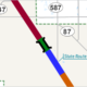 The Gila River Bridge, shown here in green, will be restricted Dec. 3 and 4, 2024, ADOT said.