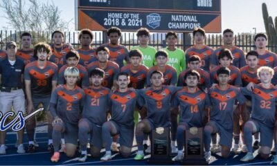 Cosgrove & Pima men's soccer named United Soccer Coaches West Region Staff of the Year