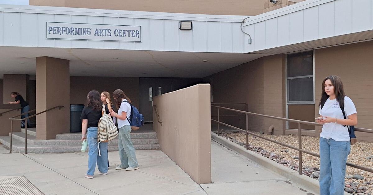 Firefighters respond to smoke in a classroom at Lake Havasu High School