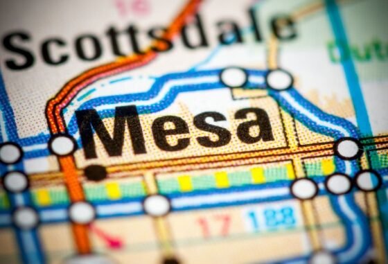 Mesa on map