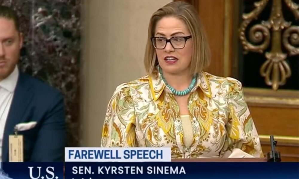 She still doesn't get it: Sinema's farewell address doubles as democracy-killing confessional