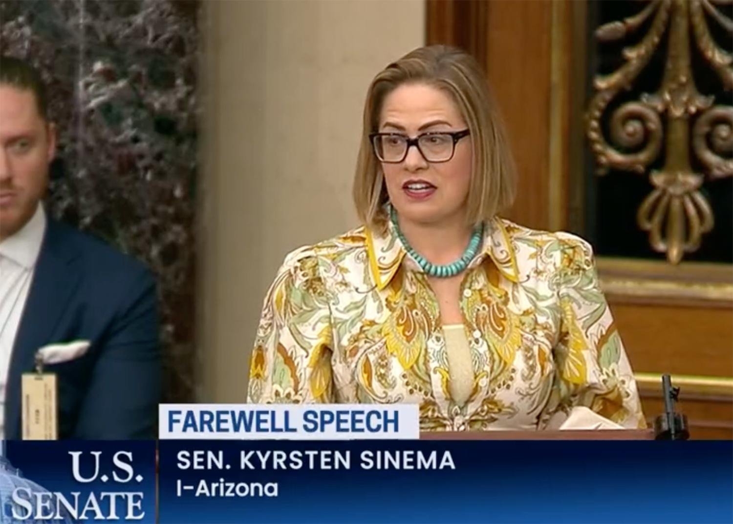 She still doesn't get it: Sinema's farewell address doubles as democracy-killing confessional