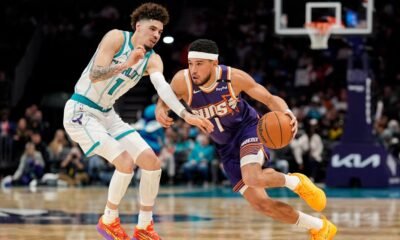 LaMelo Ball scores 32 points as Hornets defeat Suns 115-104 to snap 10-game losing streak