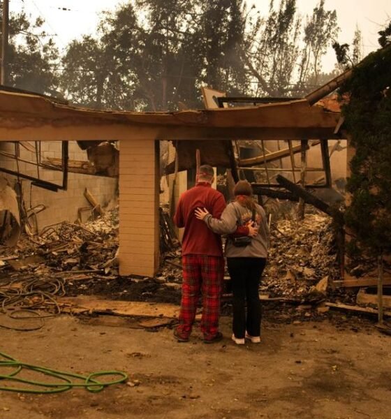 Families in shock begin to visit their charred homes in Los Angeles area