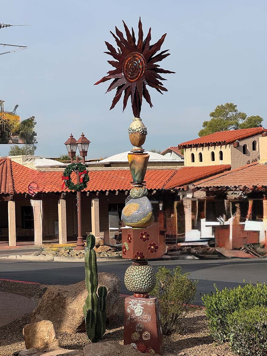 Artists Collaborate on “Sonoran Sol” Totem Sculpture