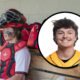 An image of Dante Westmiller as a Maricopa High School junior in 2023 layered with a photo of him as a freshman at University of Wisconsin Superior. [Bryan Mordt]