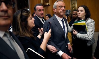 Robert F. Kennedy Jr., President Donald Trump’s nominee for secretary of Health and Human Services ,departs after testifying in a confirmation hearing before the Senate Committee on Health, Education, Labor and Pensions at the Dirksen Senate Office Building on Jan. 30, 2025, in Washington, D.C.  (Photo by Kevin Dietsch/Getty Images)