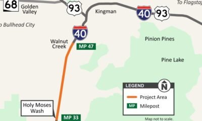 I-40 lane closures between Havasu and Kingman to begin Monday