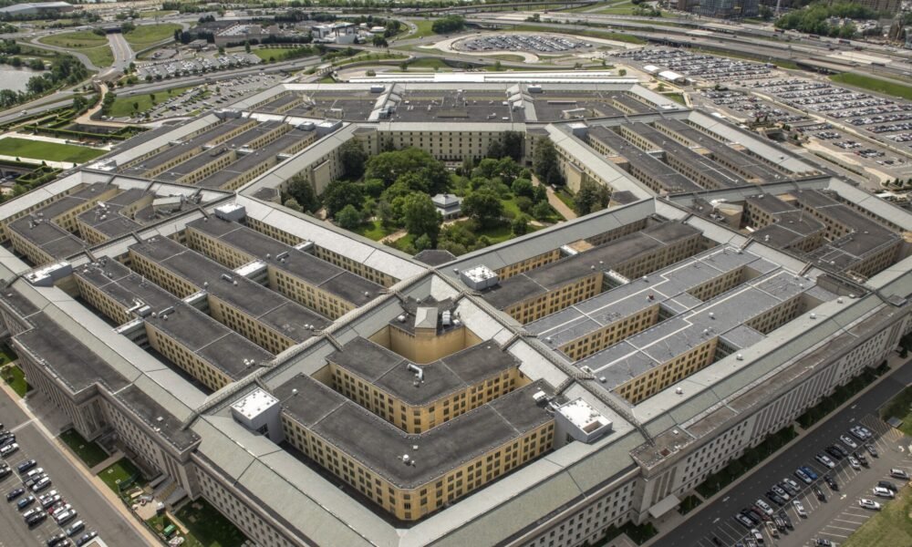 An aerial view of the Pentagon on May 12, 2021. (Photo by Air Force Tech. Sgt. Brittany A. Chase/Department of Defense official photo)